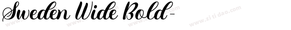 Sweden Wide Bold字体转换